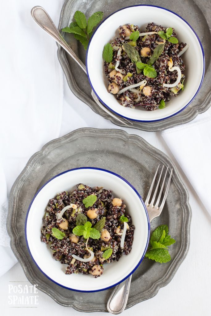 Quinoa nera con asparagi_Posate Spaiate